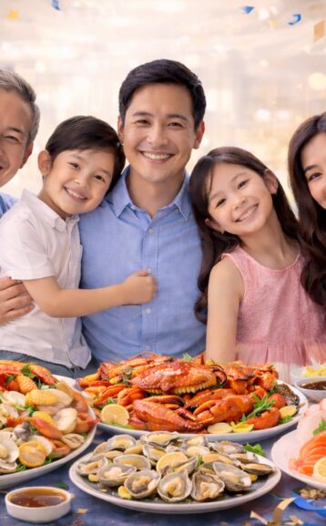 Toast to Dad’s greatness with a sea-foody dining experience!